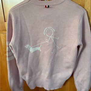 Thom B Pink Graphic Women Sweater